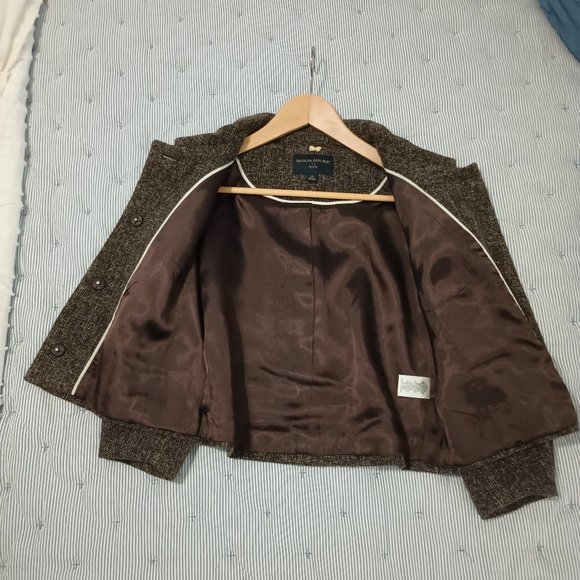 Brown tweed jacket - Picture 3 of 5